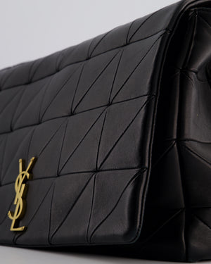 Saint Laurent Black Jamie XL 4.3 Shoulder Bag in Lambskin Leather with Gold Hardware