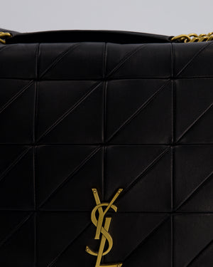 Saint Laurent Black Jamie XL 4.3 Shoulder Bag in Lambskin Leather with Gold Hardware