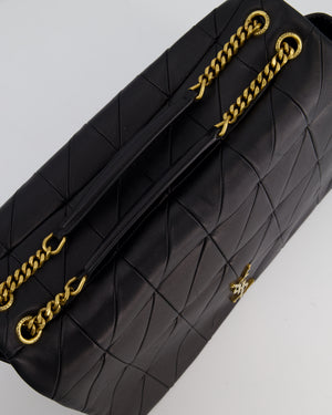 Saint Laurent Black Jamie XL 4.3 Shoulder Bag in Lambskin Leather with Gold Hardware