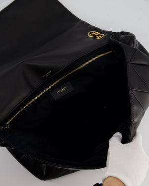 Saint Laurent Black Jamie XL 4.3 Shoulder Bag in Lambskin Leather with Gold Hardware