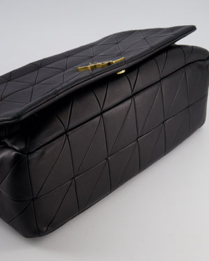 Saint Laurent Black Jamie XL 4.3 Shoulder Bag in Lambskin Leather with Gold Hardware