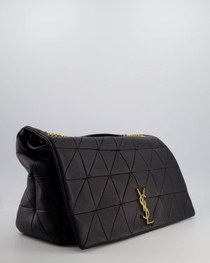Saint Laurent Black Jamie XL 4.3 Shoulder Bag in Lambskin Leather with Gold Hardware