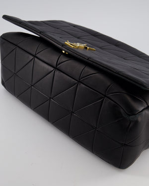 Saint Laurent Black Jamie XL 4.3 Shoulder Bag in Lambskin Leather with Gold Hardware