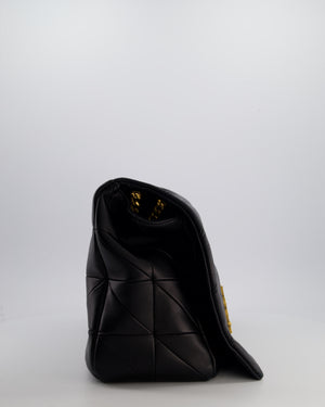 Saint Laurent Black Jamie XL 4.3 Shoulder Bag in Lambskin Leather with Gold Hardware