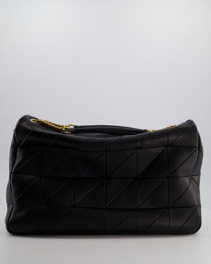 Saint Laurent Black Jamie XL 4.3 Shoulder Bag in Lambskin Leather with Gold Hardware