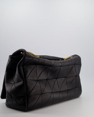 Saint Laurent Black Jamie XL 4.3 Shoulder Bag in Lambskin Leather with Gold Hardware