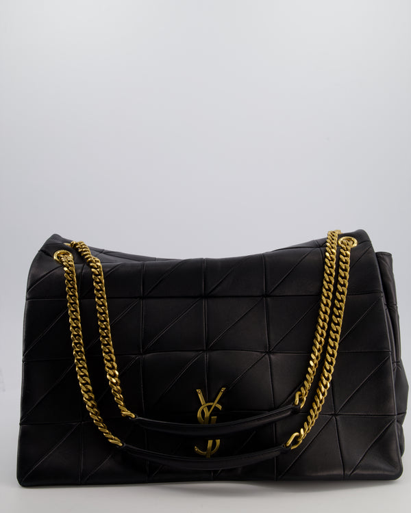 Saint Laurent Black Jamie XL 4.3 Shoulder Bag in Lambskin Leather with Gold Hardware