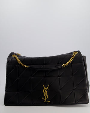 Saint Laurent Black Jamie XL 4.3 Shoulder Bag in Lambskin Leather with Gold Hardware
