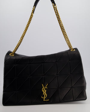 Saint Laurent Black Jamie XL 4.3 Shoulder Bag in Lambskin Leather with Gold Hardware