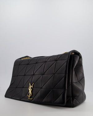 Saint Laurent Black Jamie XL 4.3 Shoulder Bag in Lambskin Leather with Gold Hardware