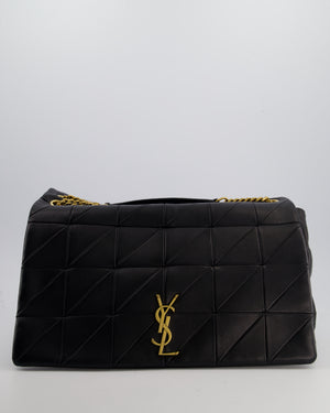 Saint Laurent Black Jamie XL 4.3 Shoulder Bag in Lambskin Leather with Gold Hardware