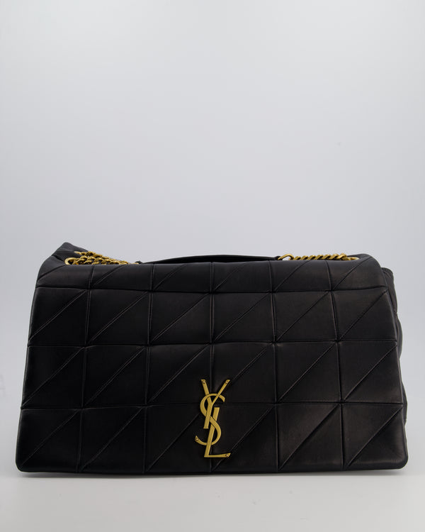 Saint Laurent Black Jamie XL 4.3 Shoulder Bag in Lambskin Leather with Gold Hardware