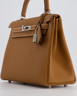 *RARE* Hermès Kelly Bag 25cm in Gold with Togo Leather and Palladium Hardware