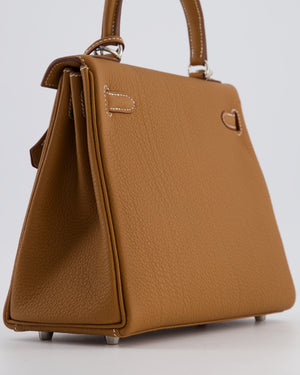 *RARE* Hermès Kelly Bag 25cm in Gold with Togo Leather and Palladium Hardware