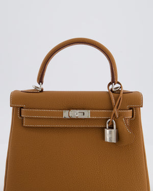 *RARE* Hermès Kelly Bag 25cm in Gold with Togo Leather and Palladium Hardware