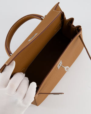 *RARE* Hermès Kelly Bag 25cm in Gold with Togo Leather and Palladium Hardware