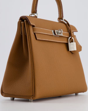 *RARE* Hermès Kelly Bag 25cm in Gold with Togo Leather and Palladium Hardware