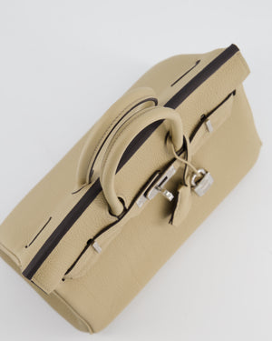 *RARE* Hermès Birkin 25 Retourne Bag in Trench Togo Leather with Palladium Hardware