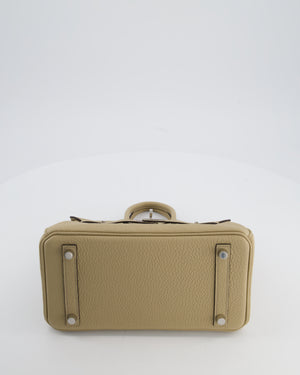 *RARE* Hermès Birkin 25 Retourne Bag in Trench Togo Leather with Palladium Hardware