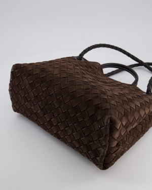 *HOT* Bottega Veneta Medium Andiamo Bag in Fondant Suede Intrecciato Leather with Gold Hardware RRP £4,250
