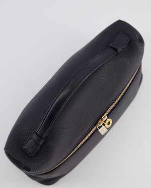 *FIRE PRICE* Loro Piana Extra Pocket L27 Bag in Navy Grained Calfskin Leather with Gold Hardware