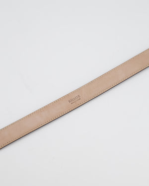 Khaite Black Benny Slim Leather Belt with Silver Hardware RRP £380