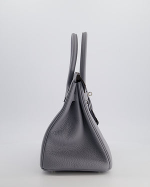 *NEW COLOUR* Hermès Birkin 30 Retourne Bag in Gris Pantin Togo Leather with Palladium Hardware