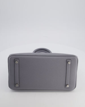 *NEW COLOUR* Hermès Birkin 30 Retourne Bag in Gris Pantin Togo Leather with Palladium Hardware