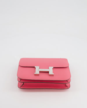 Hermès Constance 18 Bag in Rose Azalee Evercolor Leather with Palladium Hardware