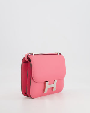 Hermès Constance 18 Bag in Rose Azalee Evercolor Leather with Palladium Hardware