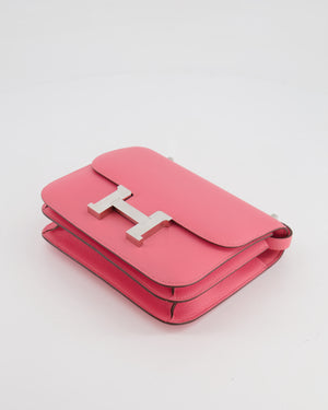 Hermès Constance 18 Bag in Rose Azalee Evercolor Leather with Palladium Hardware
