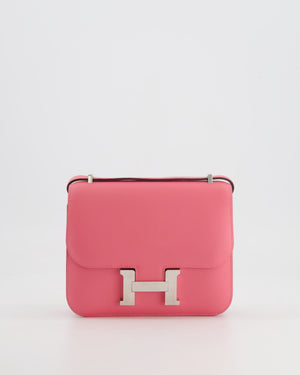 Hermès Constance 18 Bag in Rose Azalee Evercolor Leather with Palladium Hardware