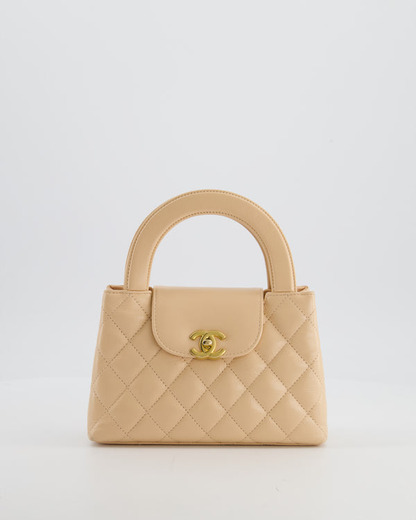 *HOT* Chanel Small Kelly Shopping Bag in Peach Aged Calfskin with Brushed Antique Gold Hardware