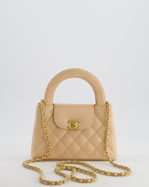 *HOT* Chanel Small Kelly Shopping Bag in Peach Aged Calfskin with Brushed Antique Gold Hardware