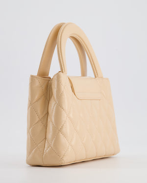 *HOT* Chanel Small Kelly Shopping Bag in Peach Aged Calfskin with Brushed Antique Gold Hardware
