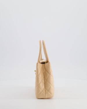 *HOT* Chanel Small Kelly Shopping Bag in Peach Aged Calfskin with Brushed Antique Gold Hardware
