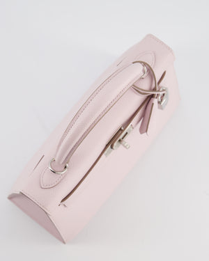 *VERY RARE* Hermès Kelly 25 Sellier Bag in Mauve Pale Epsom Leather with Palladium Hardware