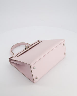 *VERY RARE* Hermès Kelly 25 Sellier Bag in Mauve Pale Epsom Leather with Palladium Hardware
