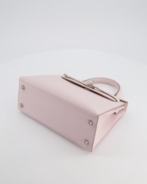 *VERY RARE* Hermès Kelly 25 Sellier Bag in Mauve Pale Epsom Leather with Palladium Hardware