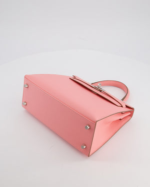 *RARE* Hermès Kelly 25 Sellier Bag in Rose Confetti in Epsom Leather with Palladium Hardware