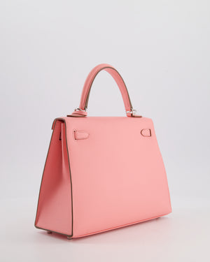 *RARE* Hermès Kelly 25 Sellier Bag in Rose Confetti in Epsom Leather with Palladium Hardware