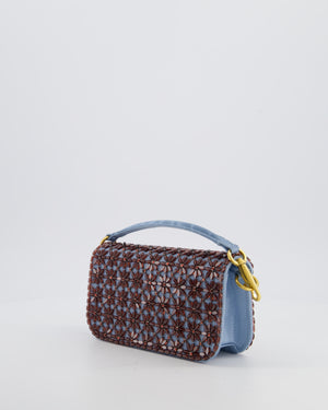Valentino Multi Small Embroidered Loco Shoulder Bag with Gold tone Hardware RRP £3250