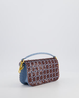 Valentino Multi Small Embroidered Loco Shoulder Bag with Gold tone Hardware RRP £3250
