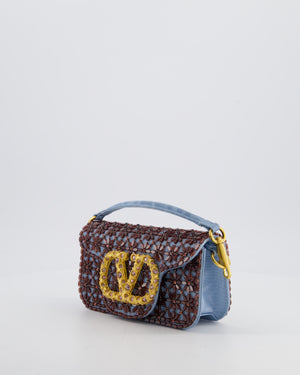 Valentino Multi Small Embroidered Loco Shoulder Bag with Gold tone Hardware RRP £3250
