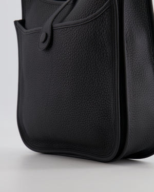 Hermès Evelyne 29 Bag in Noir Clemence Leather with Gold Hardware