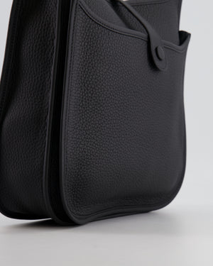Hermès Evelyne 29 Bag in Noir Clemence Leather with Gold Hardware