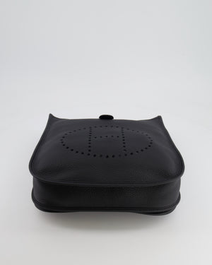 Hermès Evelyne 29 Bag in Noir Clemence Leather with Gold Hardware