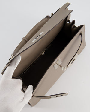 Hermès Kelly 28 Sellier Bag in Gris Asphalt Epsom Leather with Palladium Hardware