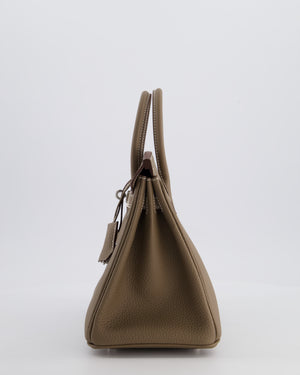 Hermès Birkin 25 Retourne Bag in Etoupe Togo Leather with Palladium Hardware