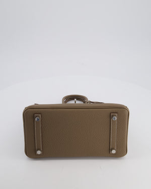 Hermès Birkin 25 Retourne Bag in Etoupe Togo Leather with Palladium Hardware